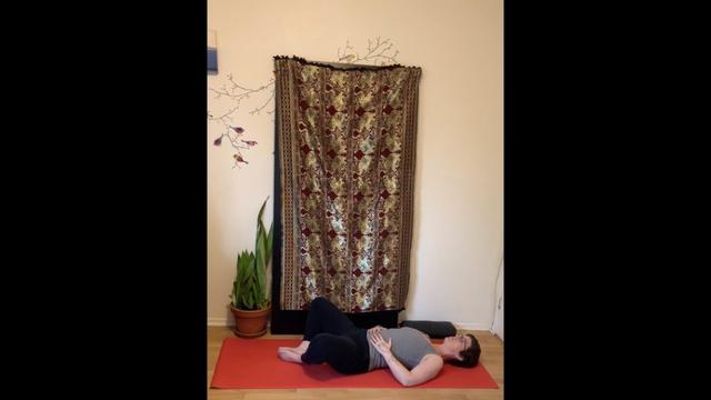 reclined cobblers pose